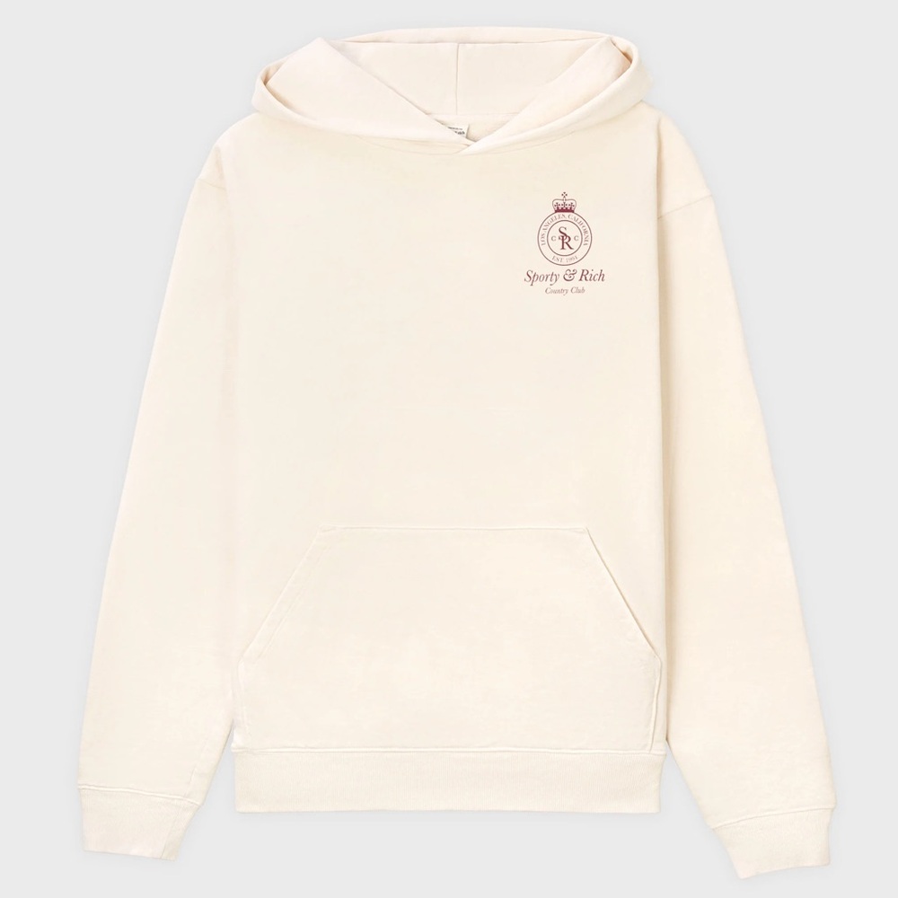 Sporty & Rich Cream Hoodie